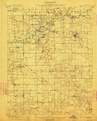 Okawville Illinois Historical topographic map, 1:62500 scale, 15 X 15 Minute, Year 1910