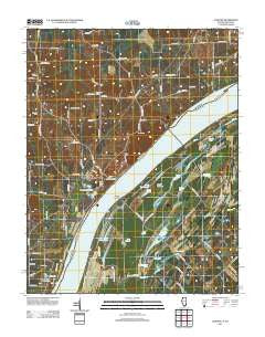 Olmsted Illinois Historical topographic map, 1:24000 scale, 7.5 X 7.5 Minute, Year 2012