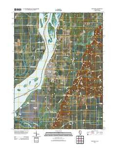 Oquawka Illinois Historical topographic map, 1:24000 scale, 7.5 X 7.5 Minute, Year 2012