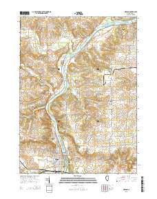 Oregon Illinois Current topographic map, 1:24000 scale, 7.5 X 7.5 Minute, Year 2015
