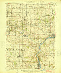 Oregon Illinois Historical topographic map, 1:62500 scale, 15 X 15 Minute, Year 1924