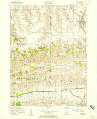 Orion Illinois Historical topographic map, 1:24000 scale, 7.5 X 7.5 Minute, Year 1953