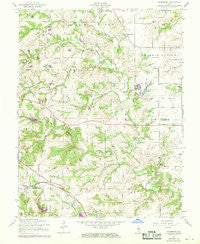Paderborn Illinois Historical topographic map, 1:24000 scale, 7.5 X 7.5 Minute, Year 1954