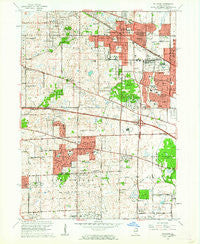 Palatine Illinois Historical topographic map, 1:24000 scale, 7.5 X 7.5 Minute, Year 1961