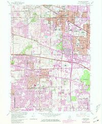 Palatine Illinois Historical topographic map, 1:24000 scale, 7.5 X 7.5 Minute, Year 1961