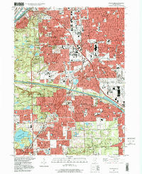 Palos Park Illinois Historical topographic map, 1:24000 scale, 7.5 X 7.5 Minute, Year 1997