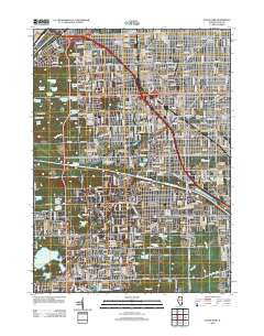 Palos Park Illinois Historical topographic map, 1:24000 scale, 7.5 X 7.5 Minute, Year 2012