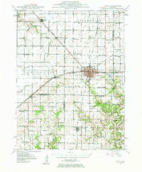 Pana Illinois Historical topographic map, 1:62500 scale, 15 X 15 Minute, Year 1947