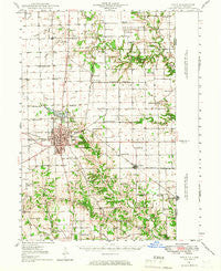 Paris Illinois Historical topographic map, 1:62500 scale, 15 X 15 Minute, Year 1947