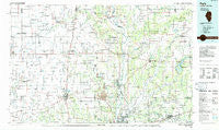 Paris Illinois Historical topographic map, 1:100000 scale, 30 X 60 Minute, Year 1986