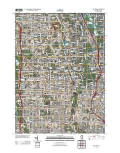 Park Ridge Illinois Historical topographic map, 1:24000 scale, 7.5 X 7.5 Minute, Year 2012