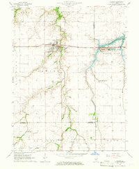 Pawnee Illinois Historical topographic map, 1:24000 scale, 7.5 X 7.5 Minute, Year 1964