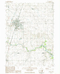 Paxton Illinois Historical topographic map, 1:24000 scale, 7.5 X 7.5 Minute, Year 1984