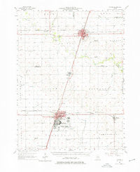 Paxton Illinois Historical topographic map, 1:62500 scale, 15 X 15 Minute, Year 1957