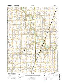 Penfield Illinois Current topographic map, 1:24000 scale, 7.5 X 7.5 Minute, Year 2015