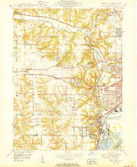 Peoria West Illinois Historical topographic map, 1:24000 scale, 7.5 X 7.5 Minute, Year 1950