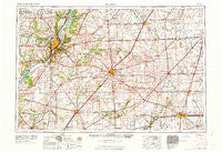 Peoria Illinois Historical topographic map, 1:250000 scale, 1 X 2 Degree, Year 1963