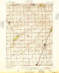 Peotone Illinois Historical topographic map, 1:62500 scale, 15 X 15 Minute, Year 1949