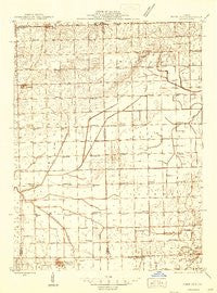 Piper City Illinois Historical topographic map, 1:48000 scale, 15 X 15 Minute, Year 1944