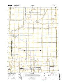 Piper City Illinois Current topographic map, 1:24000 scale, 7.5 X 7.5 Minute, Year 2015