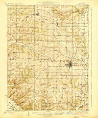 Pittsfield Illinois Historical topographic map, 1:62500 scale, 15 X 15 Minute, Year 1926