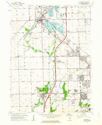 Plainfield Illinois Historical topographic map, 1:24000 scale, 7.5 X 7.5 Minute, Year 1962