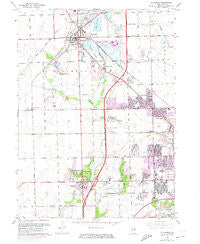 Plainfield Illinois Historical topographic map, 1:24000 scale, 7.5 X 7.5 Minute, Year 1962