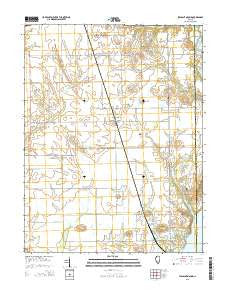 Pleasant Mound Illinois Current topographic map, 1:24000 scale, 7.5 X 7.5 Minute, Year 2015