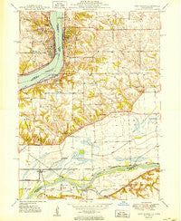 Port Byron Illinois Historical topographic map, 1:24000 scale, 7.5 X 7.5 Minute, Year 1950