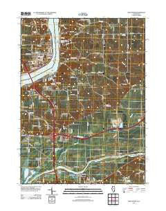 Port Byron Illinois Historical topographic map, 1:24000 scale, 7.5 X 7.5 Minute, Year 2012