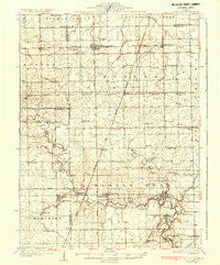 Potomac Illinois Historical topographic map, 1:62500 scale, 15 X 15 Minute, Year 1936
