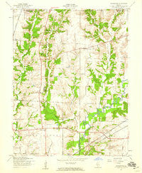 Prairietown Illinois Historical topographic map, 1:24000 scale, 7.5 X 7.5 Minute, Year 1954