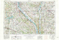 Quincy Illinois Historical topographic map, 1:250000 scale, 1 X 2 Degree, Year 1956