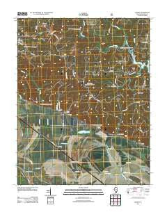 Raddle Illinois Historical topographic map, 1:24000 scale, 7.5 X 7.5 Minute, Year 2012