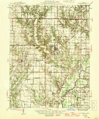 Ramsey Illinois Historical topographic map, 1:62500 scale, 15 X 15 Minute, Year 1946