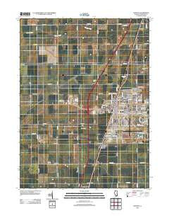 Rantoul Illinois Historical topographic map, 1:24000 scale, 7.5 X 7.5 Minute, Year 2012