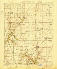 Raymond Illinois Historical topographic map, 1:62500 scale, 15 X 15 Minute, Year 1925