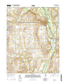 Red Bud Illinois Current topographic map, 1:24000 scale, 7.5 X 7.5 Minute, Year 2015