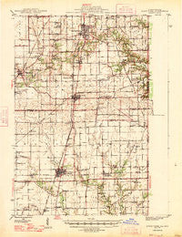 Ridge Farm Illinois Historical topographic map, 1:62500 scale, 15 X 15 Minute, Year 1947
