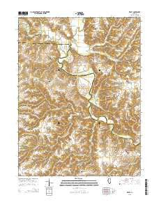 Ripley Illinois Current topographic map, 1:24000 scale, 7.5 X 7.5 Minute, Year 2015