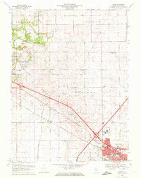 Rising Illinois Historical topographic map, 1:24000 scale, 7.5 X 7.5 Minute, Year 1970