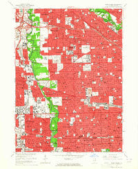 River Forest Illinois Historical topographic map, 1:24000 scale, 7.5 X 7.5 Minute, Year 1963