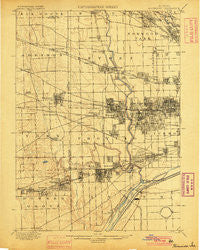 Riverside Illinois Historical topographic map, 1:62500 scale, 15 X 15 Minute, Year 1900