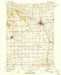 Rochelle Illinois Historical topographic map, 1:62500 scale, 15 X 15 Minute, Year 1952