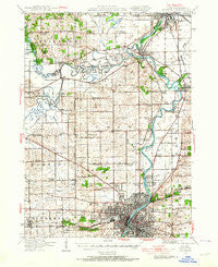 Rockford Illinois Historical topographic map, 1:62500 scale, 15 X 15 Minute, Year 1938