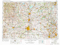 Rockford Illinois Historical topographic map, 1:250000 scale, 1 X 2 Degree, Year 1958