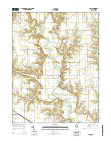 Rose Hill Illinois Current topographic map, 1:24000 scale, 7.5 X 7.5 Minute, Year 2015