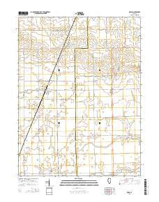 Royal Illinois Current topographic map, 1:24000 scale, 7.5 X 7.5 Minute, Year 2015