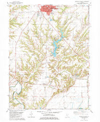 Rushville South Illinois Historical topographic map, 1:24000 scale, 7.5 X 7.5 Minute, Year 1981