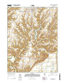 Rushville South Illinois Current topographic map, 1:24000 scale, 7.5 X 7.5 Minute, Year 2015